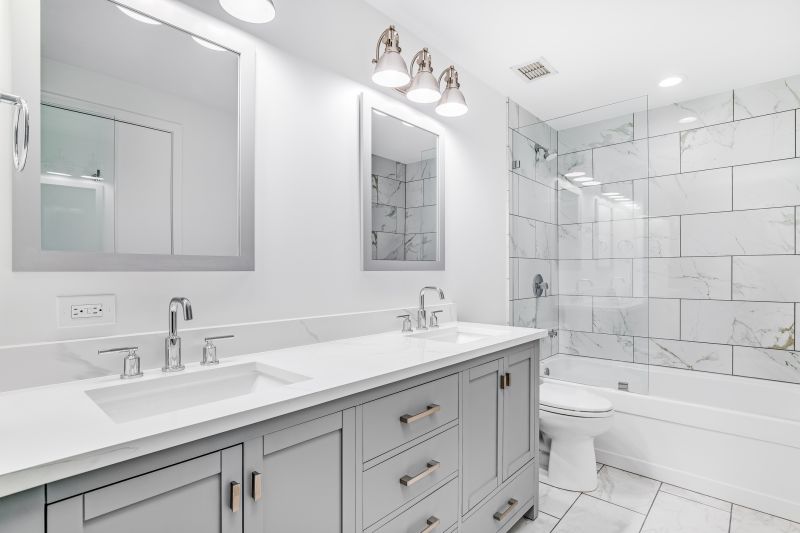 Master Bathroom with Double Sinks