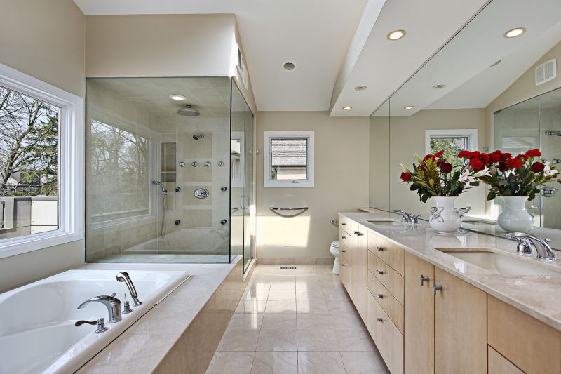 Luxury Shower with Glass Walls